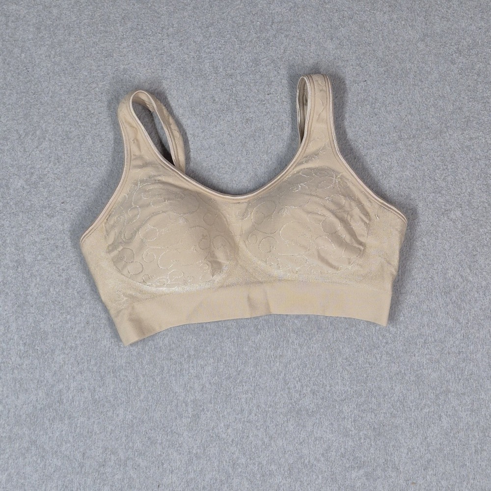Bali Women Bra Medium Beige T Shirt Wireless Strap Pullover